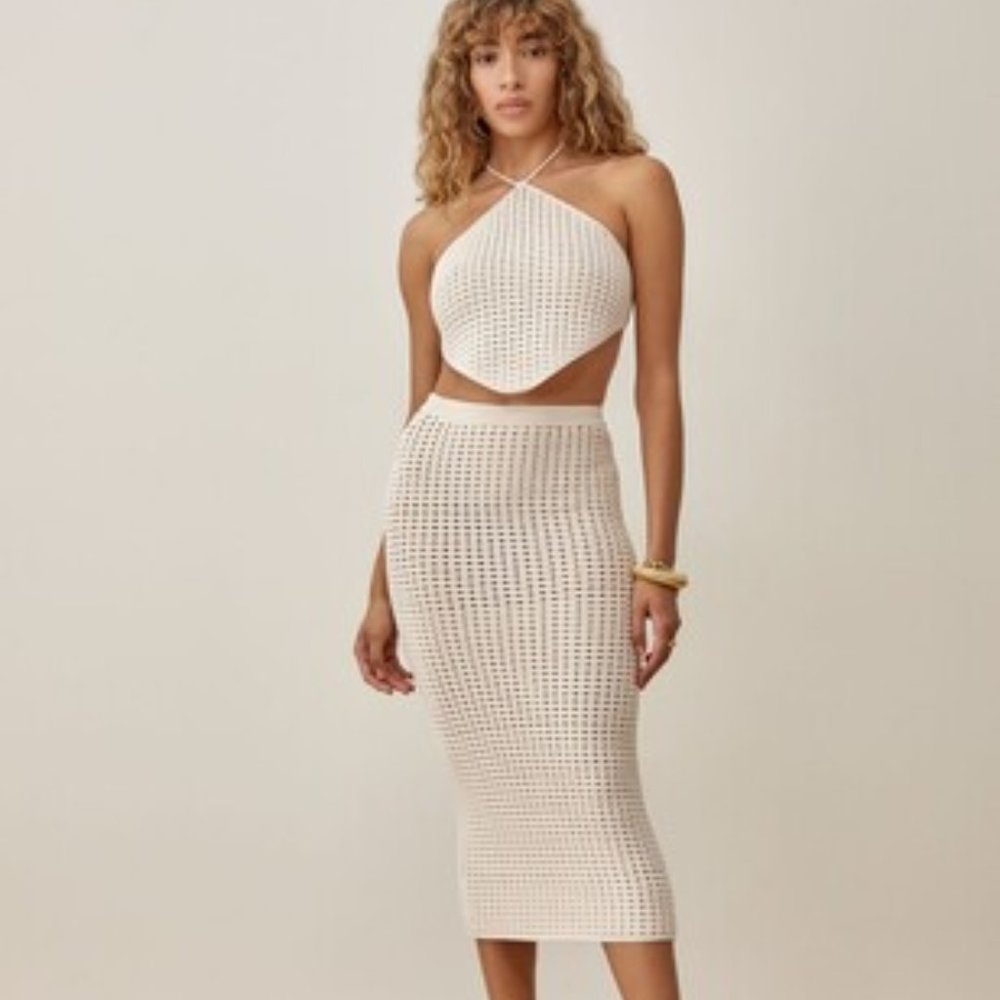 Reformation Circa Open Knit Two Piece